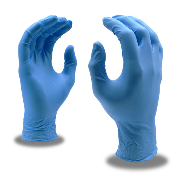 4 Mil Blue Nitrile Gloves Powder Free
